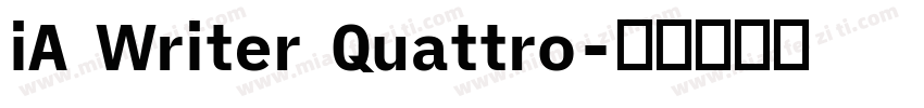 iA Writer Quattro字体转换